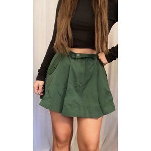 NWT FREE PEOPLE Pleats To Meet You Mini Skirt / Black Forest